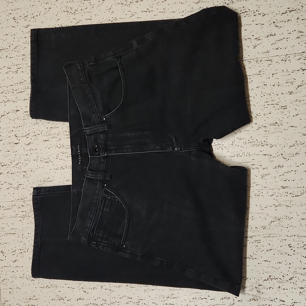 Sean John Black Straight Leg Baggy Fit Jeans Vintage Y2K